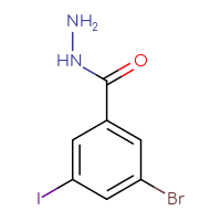 Chemical structure of 3-bromo-5-iodobenzohydrazide - CSSB00011094864