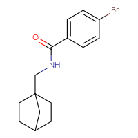 Chemical structure of N-({bicyclo[2.2.1]heptan-1-yl}methyl)-4-bromobenzamide - CSSB02007553483