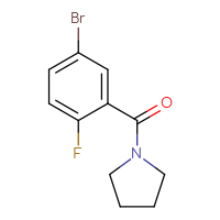Chemical structure of 1-(5-bromo-2-fluorobenzoyl)pyrrolidine - CSSB00000153371