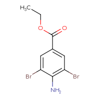 Chemical structure of ethyl 4-amino-3,5-dibromobenzoate - CSSB00009994456