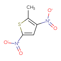 Chemical structure of 2-methyl-3,5-dinitrothiophene - CSSB00000076252