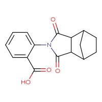 Chemical structure of 2-{3,5-dioxo-4-azatricyclo[5.2.1.0²,⁶]decan-4-yl}benzoic acid - CSSB00020596583
