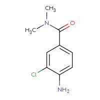 Chemical structure of 4-amino-3-chloro-N,N-dimethylbenzamide - CSSB00012000528