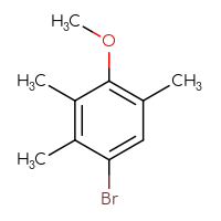 Chemical structure of 1-bromo-4-methoxy-2,3,5-trimethylbenzene - CSSB00010200648