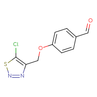 Chemical structure of 4-[(5-chloro-1,2,3-thiadiazol-4-yl)methoxy]benzaldehyde - CSSB00000019078