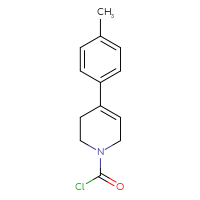 Chemical structure of 4-(4-methylphenyl)-1,2,3,6-tetrahydropyridine-1-carbonyl chloride - CSSB06616360781