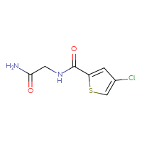 Chemical structure of 2-[(4-chlorothiophen-2-yl)formamido]acetamide - CSSB00015350257