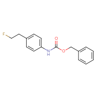 Chemical structure of benzyl N-[4-(2-fluoroethyl)phenyl]carbamate - CSSB02125679678
