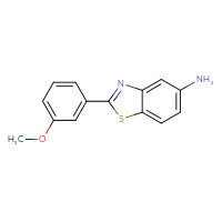 Chemical structure of 2-(3-methoxyphenyl)-1,3-benzothiazol-5-amine - CSSB00160504147