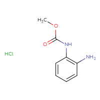 Chemical structure of methyl N-(2-aminophenyl)carbamate hydrochloride - CSSB21224752426