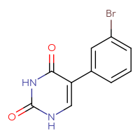 Chemical structure of 5-(3-bromophenyl)-1,2,3,4-tetrahydropyrimidine-2,4-dione - CSSB00010163067