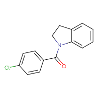 Chemical structure of 1-(4-chlorobenzoyl)-2,3-dihydro-1H-indole - CSSB00020636641