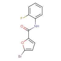 Chemical structure of 5-bromo-N-(2-fluorophenyl)furan-2-carboxamide - CSSB00000154232