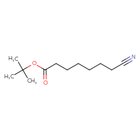 Chemical structure of tert-butyl 7-cyanoheptanoate - CSSB21224767727