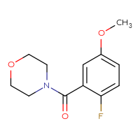 Chemical structure of 4-(2-fluoro-5-methoxybenzoyl)morpholine - CSSB03567612863