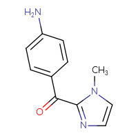 Chemical structure of 4-(1-methyl-1H-imidazole-2-carbonyl)aniline - CSSB00000217576