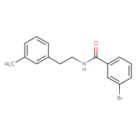 Chemical structure of 3-bromo-N-[2-(3-methylphenyl)ethyl]benzamide - CSSB00007975103