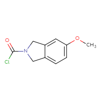 Chemical structure of 5-methoxy-2,3-dihydro-1H-isoindole-2-carbonyl chloride - CSSB00018240763