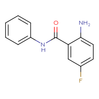 Chemical structure of 2-amino-5-fluoro-N-phenylbenzamide - CSSB00034060573