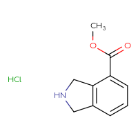 Chemical structure of methyl 2,3-dihydro-1H-isoindole-4-carboxylate hydrochloride - CSSB00016997665