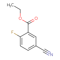 Chemical structure of ethyl 5-cyano-2-fluorobenzoate - CSSB00000100999