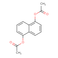 Chemical structure of 5-(acetyloxy)naphthalen-1-yl acetate - CSSB00025740402