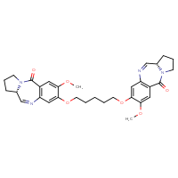Chemical structure of (7S)-13-methoxy-12-[(5-{[(7S)-13-methoxy-2-oxo-3,9-diazatricyclo[8.4.0.0³,⁷]tetradeca-1(10),8,11,13-tetraen-12-yl]oxy}pentyl)oxy]-3,9-diazatricyclo[8.4.0.0³,⁷]tetradeca-1(10),8,11,13-tetraen-2-one - CSSB06744479886