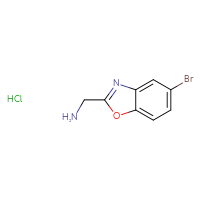 Chemical structure of 1-(5-bromo-1,3-benzoxazol-2-yl)methanamine hydrochloride - CSSB00000731926