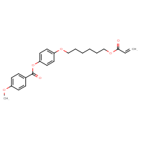 Chemical structure of 4-{[6-(prop-2-enoyloxy)hexyl]oxy}phenyl 4-methoxybenzoate - CSSB00102611167