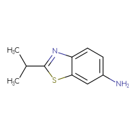 Chemical structure of 2-(propan-2-yl)-1,3-benzothiazol-6-amine - CSSB00000746228