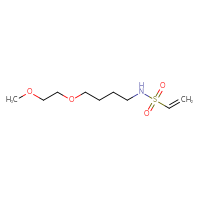 Chemical structure of N-[4-(2-methoxyethoxy)butyl]ethene-1-sulfonamide - CSMB00157170815