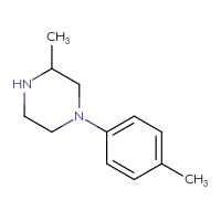 Chemical structure of 3-methyl-1-(4-methylphenyl)piperazine - CSSB00011725807