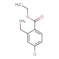 Chemical structure of ethyl 4-chloro-2-ethylbenzoate - CSSB00135400661