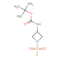 Chemical structure of tert-butyl N-[1-(fluorosulfonyl)azetidin-3-yl]carbamate - CSSB00153413353