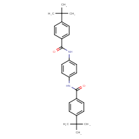Chemical structure of 4-tert-butyl-N-[4-(4-tert-butylbenzamido)phenyl]benzamide - CSSB00102561772