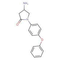 Chemical structure of 4-amino-1-(4-phenoxyphenyl)pyrrolidin-2-one - CSSB00000745171