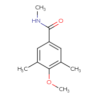 Chemical structure of 4-methoxy-N,3,5-trimethylbenzamide - CSSB00040248996