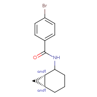 Chemical structure of rac-N-[(1R,6S)-bicyclo[4.1.0]heptan-2-yl]-4-bromobenzamide - CSSB02150823292