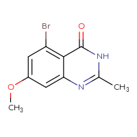 Chemical structure of 5-bromo-7-methoxy-2-methyl-3,4-dihydroquinazolin-4-one - CSSB00000725424