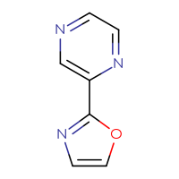 Chemical structure of 2-(1,3-oxazol-2-yl)pyrazine - CSSB00016077127