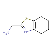 Chemical structure of 1-(4,5,6,7-tetrahydro-1,3-benzothiazol-2-yl)methanamine - CSSB00011227141