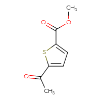 Chemical structure of methyl 5-acetylthiophene-2-carboxylate - CSSB00000019991