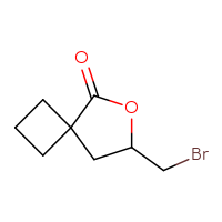 Chemical structure of 7-(bromomethyl)-6-oxaspiro[3.4]octan-5-one - CSSB00000718580