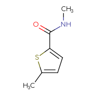 Chemical structure of N,5-dimethylthiophene-2-carboxamide - CSSB00000159820