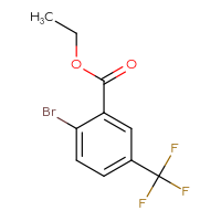 Chemical structure of ethyl 2-bromo-5-(trifluoromethyl)benzoate - CSSB00012357550