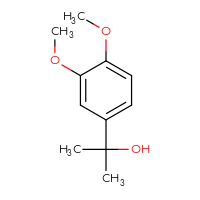 Chemical structure of 2-(3,4-dimethoxyphenyl)propan-2-ol - CSSB00011753709