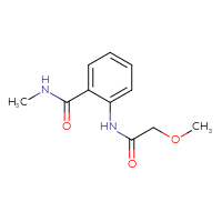 Chemical structure of 2-(2-methoxyacetamido)-N-methylbenzamide - CSSB00000293384