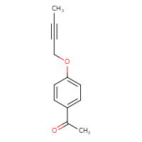 Chemical structure of 1-[4-(but-2-yn-1-yloxy)phenyl]ethan-1-one - CSSB00011641807