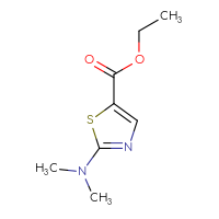 Chemical structure of ethyl 2-(dimethylamino)-1,3-thiazole-5-carboxylate - CSSB00014972722