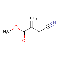 Chemical structure of methyl 3-cyano-2-methylidenepropanoate - CSSB02125426593